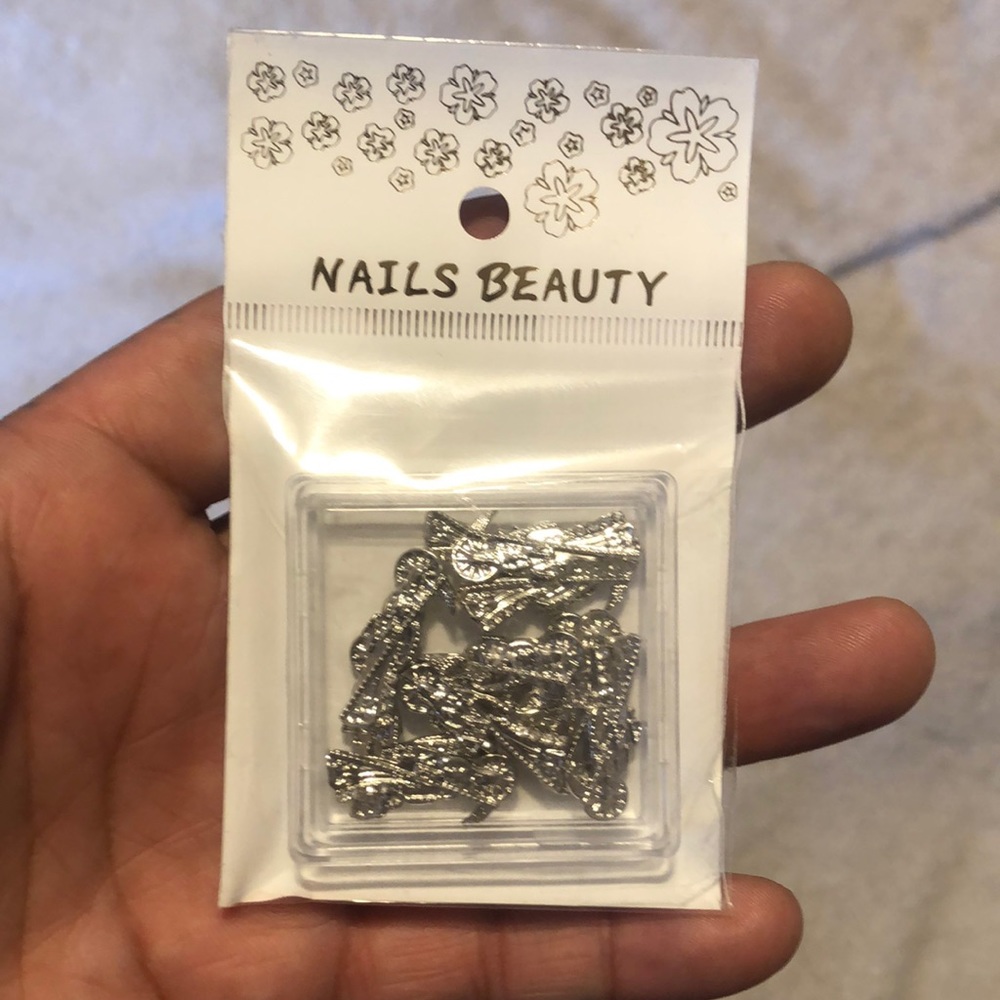 Santa muerte nail charms